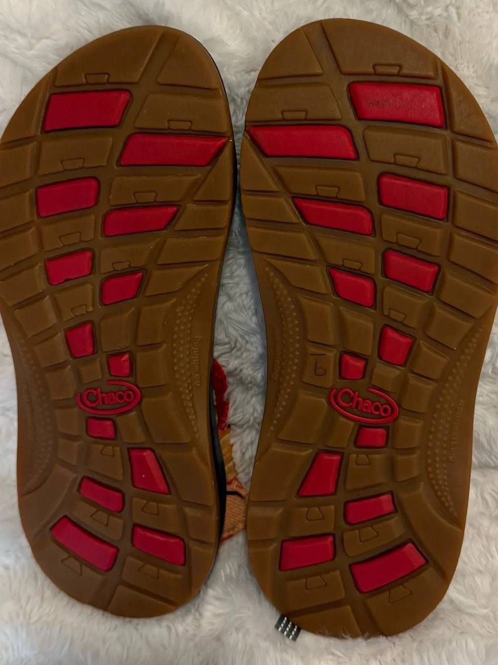 Chaco Girls Multicolor Red-Orange Sport Sandals